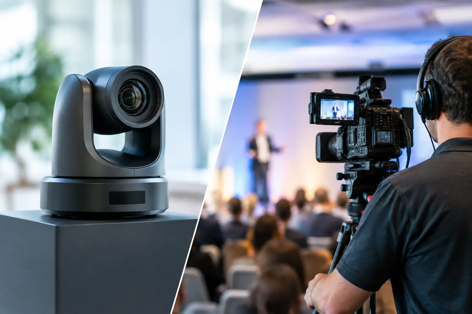 PTZ Versus Manned Cameras for Corporate Events